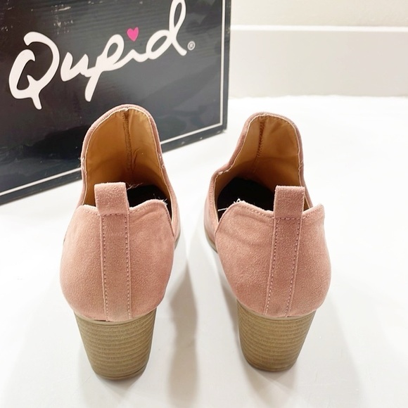 Qupid mauve suede ankle booties - Picture 7 of 8
